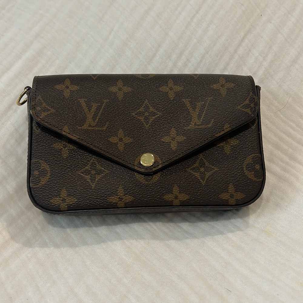 SOLD Louis Vuitton Felicie Strap and Go *POUCH ONLY* Monogram Coated Canvas